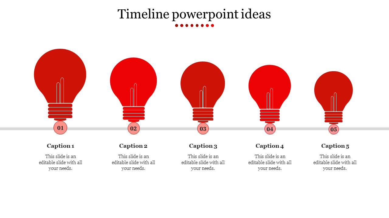 timeline powerpoint ideas-Red